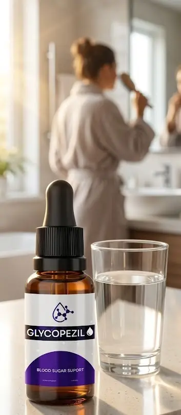 GlycoPezil drops as part of a daily morning wellness routine